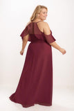 A-Line Maxi Chiffon Bridesmaid Dress CB0784 - COCOMELODY