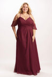 A-Line Maxi Chiffon Bridesmaid Dress CB0784 - COCOMELODY