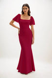 Sheath-Column Maxi Chiffon Dress CB0813CS - COCOMELODY