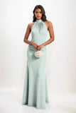 Sheath-Column Maxi Elastic Cloth Dress CB0814CS - COCOMELODY