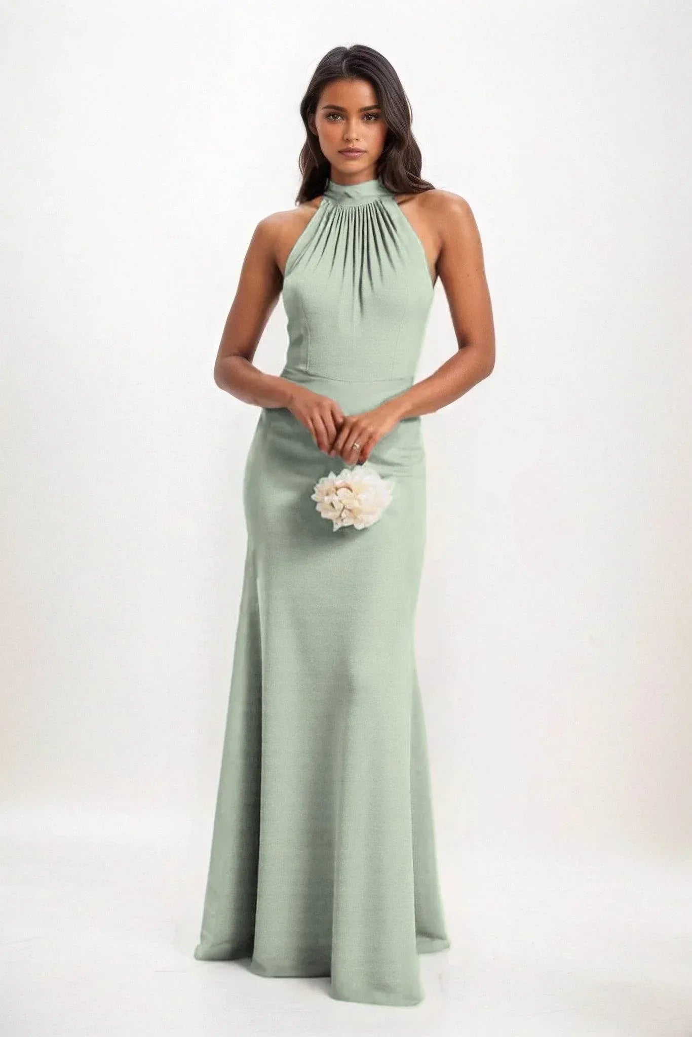 Sheath-Column Maxi Elastic Cloth Dress CB0814CS - COCOMELODY