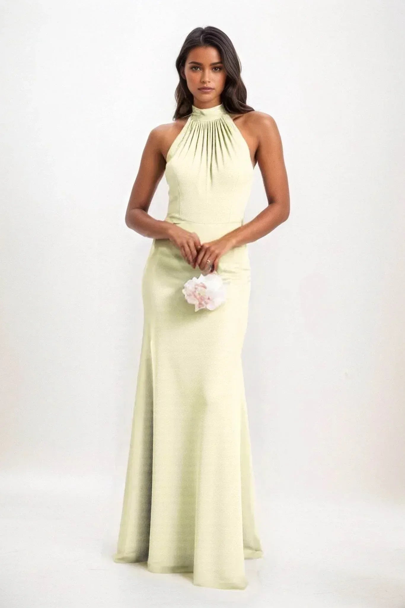 Sheath-Column Maxi Elastic Cloth Dress CB0814CS - COCOMELODY