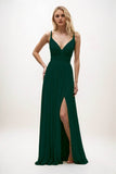 A-Line Maxi Chiffon Bridesmaid Dress CB0825 - COCOMELODY