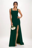 Sheath-Column Maxi Chiffon Bridesmaid Dress CB0826 - COCOMELODY