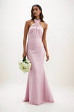 Sheath-Column Maxi Luxe Satin Dress CB0837CS - COCOMELODY