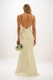 Sheath-Column Maxi Luxe Satin Dress CB0839CS - COCOMELODY
