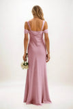 Sheath-Column Maxi Luxe Satin Dress CB0841CS - COCOMELODY