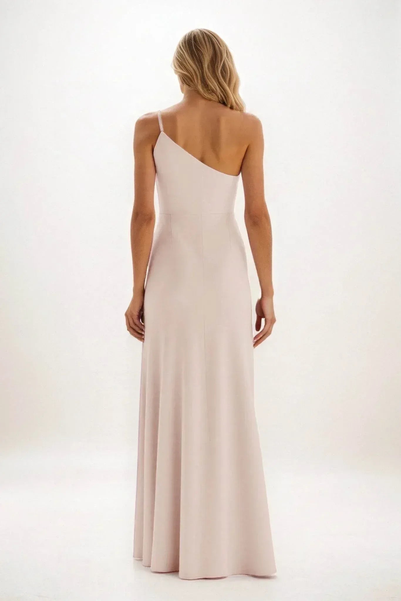 Sheath-Column Maxi Luxe Satin Dress CB084CS - COCOMELODY