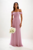 A-Line Maxi Chiffon Bridesmaid Dress CB0857 - COCOMELODY