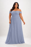 A-Line Maxi Chiffon Bridesmaid Dress CB0857