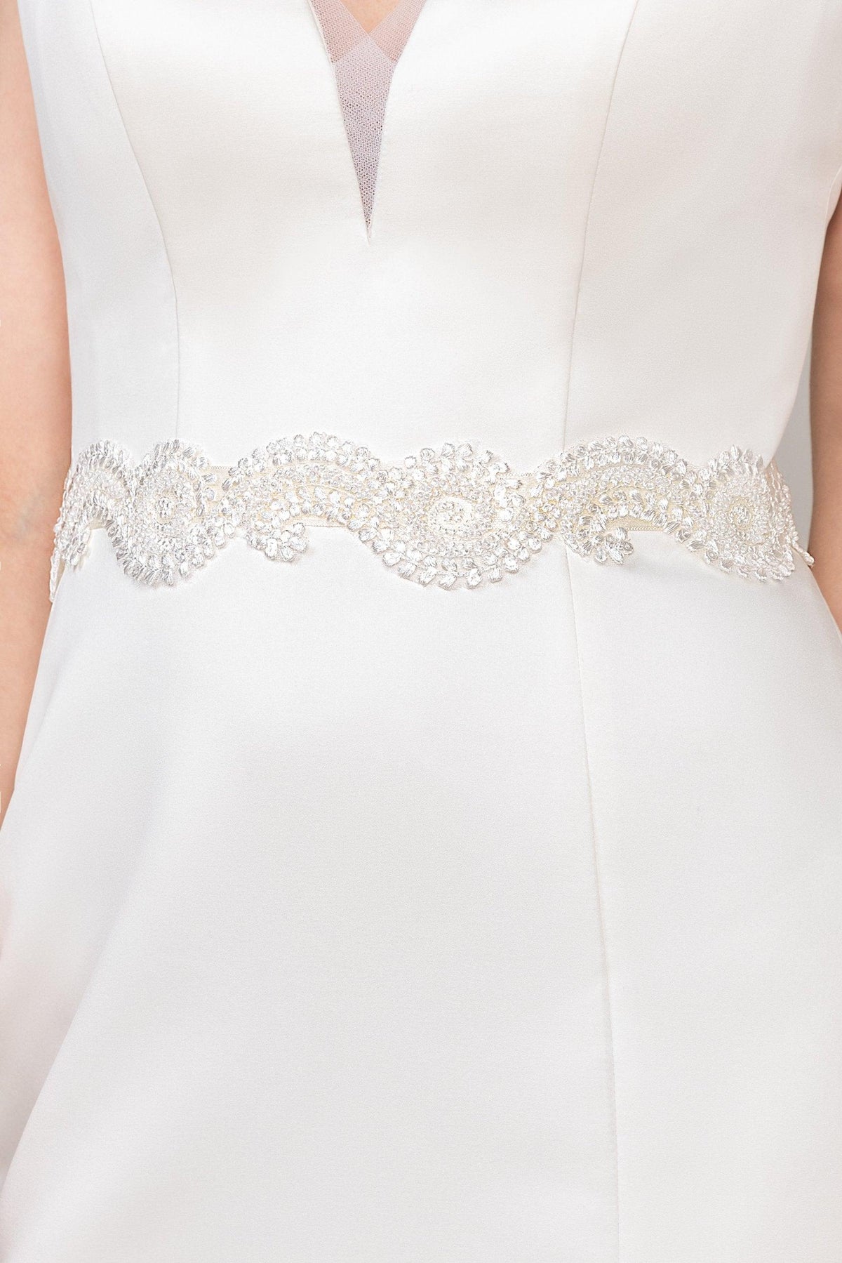 Ribbons Wedding Sash with Appliques CC0067 - COCOMELODY
