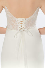 Tulle Wedding Sash With Rhinestone Imitation Pearl and Lace CC0076 - COCOMELODY