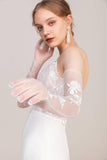 Fingertips Opera Tulle Wedding Gloves Appliques CD0064 - COCOMELODY