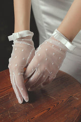 Fingertips Wrist Length Lace Wedding Gloves CD0087 - COCOMELODY