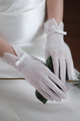 Fingertips Wrist Length Tulle Wedding Gloves CD0101 - COCOMELODY