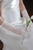 Fingertips Wrist Length Lace Wedding Gloves CD0105 - COCOMELODY