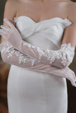 Fingertips Opera Length Tulle Wedding Gloves CD0106 - COCOMELODY