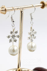 Alloy Wedding Earrings with Imitation Pearl CE0048 - COCOMELODY