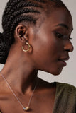 Yellow Gold Plated Earrings CE0100 - COCOMELODY