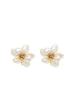 Alloy Earrings with Pearl CE0129 - COCOMELODY