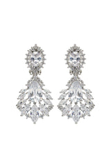Copper Alloy Earrings with Zircon CE0133 - COCOMELODY