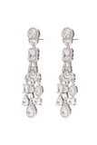 Copper Alloy Earrings with Zircon CE0134 - COCOMELODY