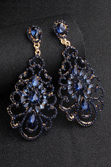 Alloy Earrings with Rhinestone CE0138 - COCOMELODY