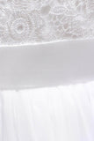 A-Line Floor Length Tulle Lace Flower Girl Dress CF0278 - COCOMELODY