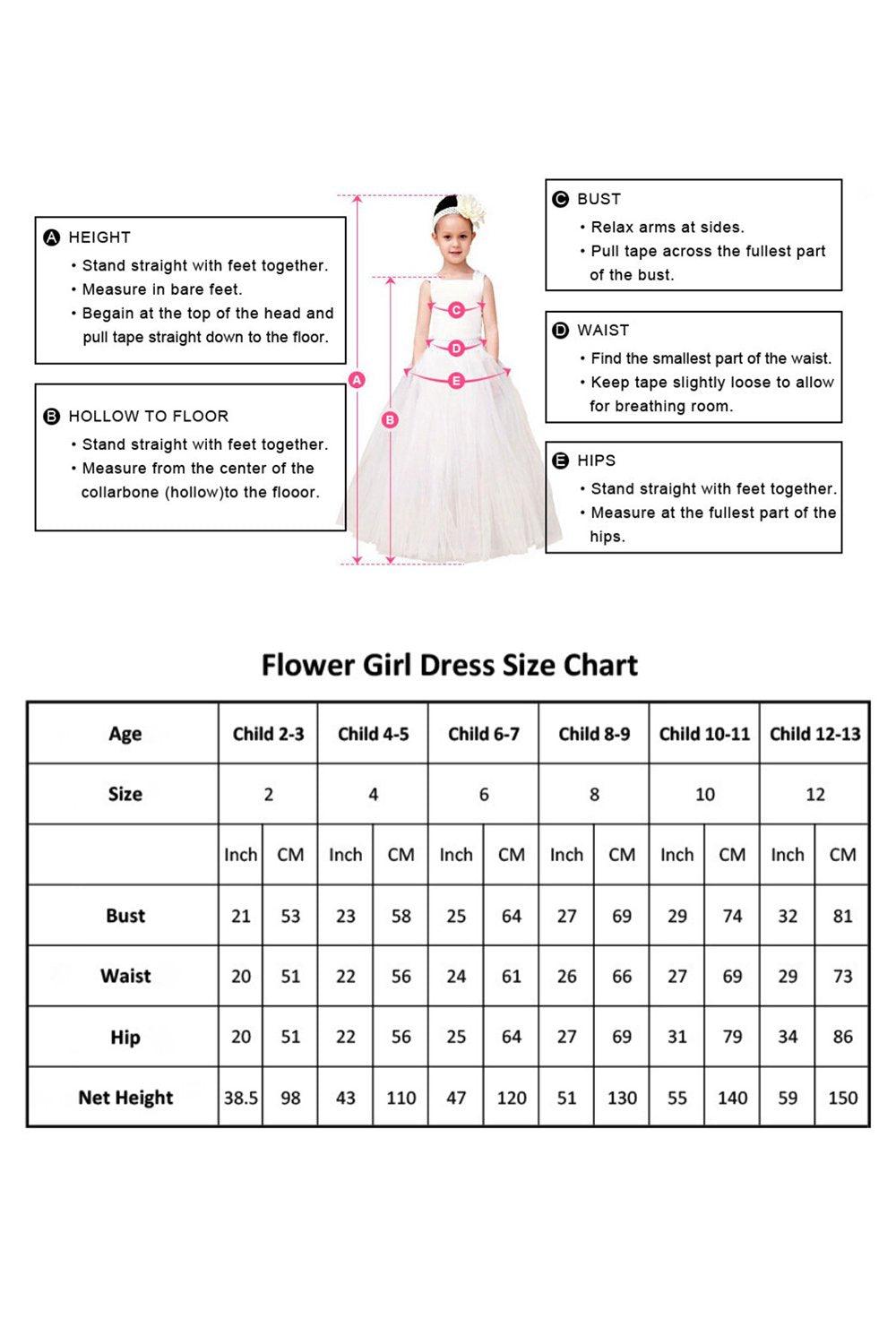 Ball Gown Floor Length Satin Tulle Flower Girl Dress CF0283 - COCOMELODY