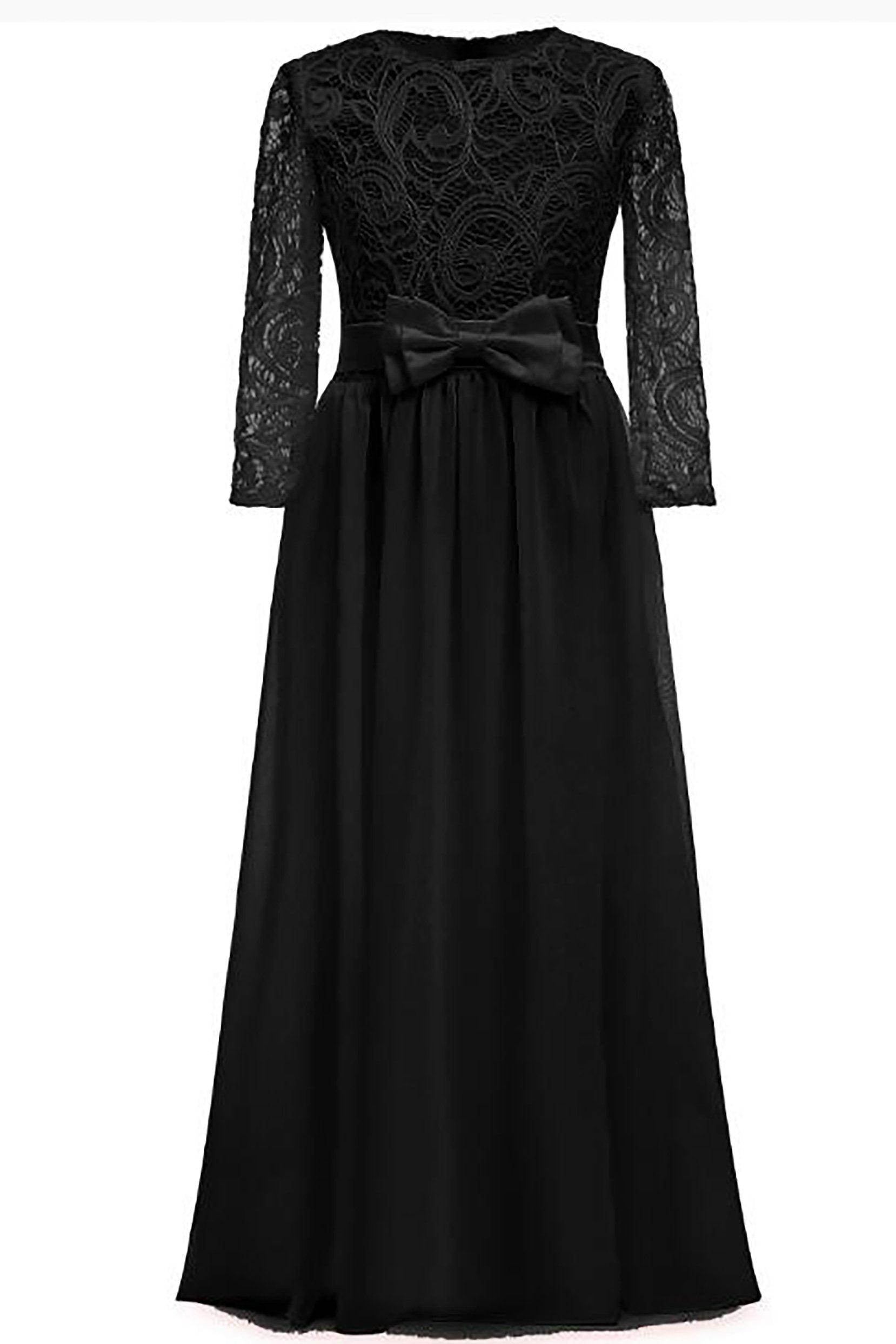 A-Line Floor Length Tulle Lace Flower Girl Dress CF0284 - COCOMELODY