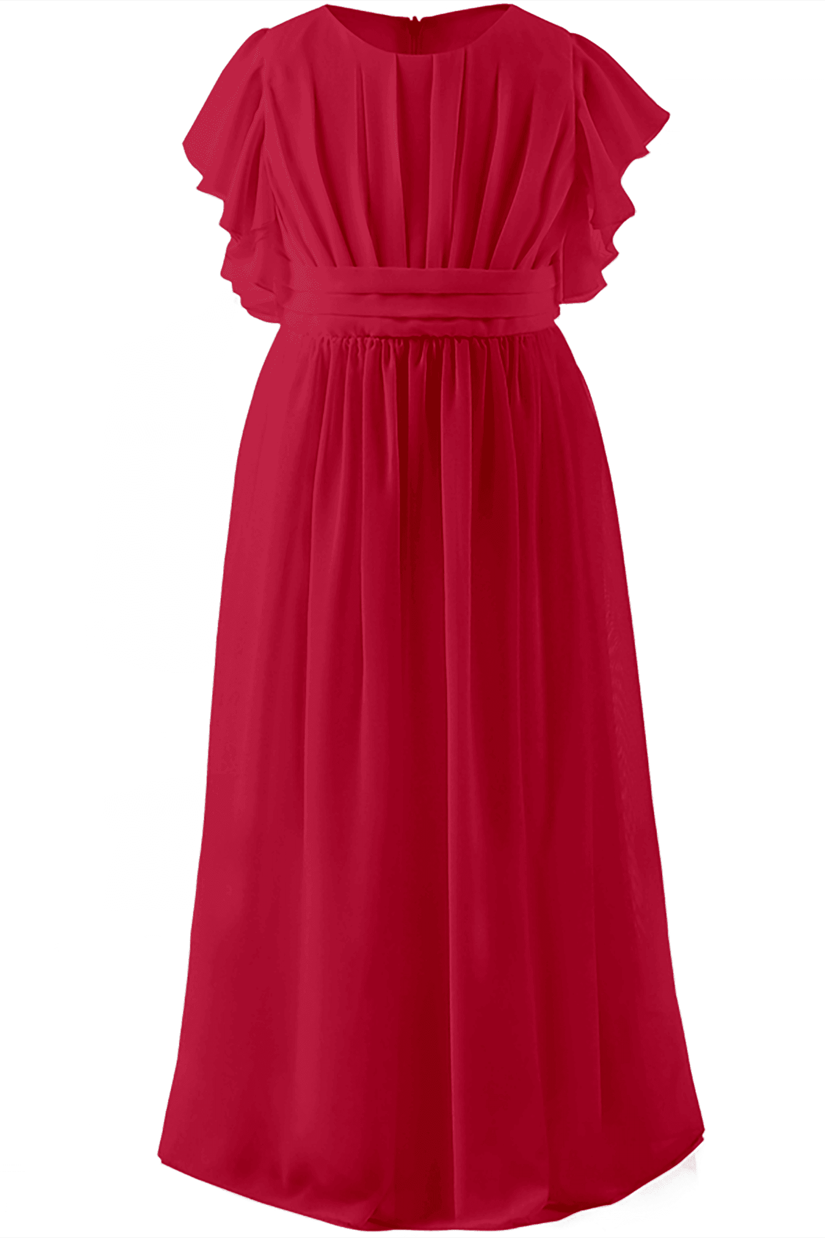 A-Line Floor Length Chiffon Flower Girl Dress CF0296 - COCOMELODY