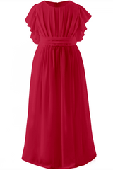 A-Line Floor Length Chiffon Flower Girl Dress CF0296 - COCOMELODY