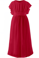 A-Line Floor Length Chiffon Flower Girl Dress CF0296 - COCOMELODY