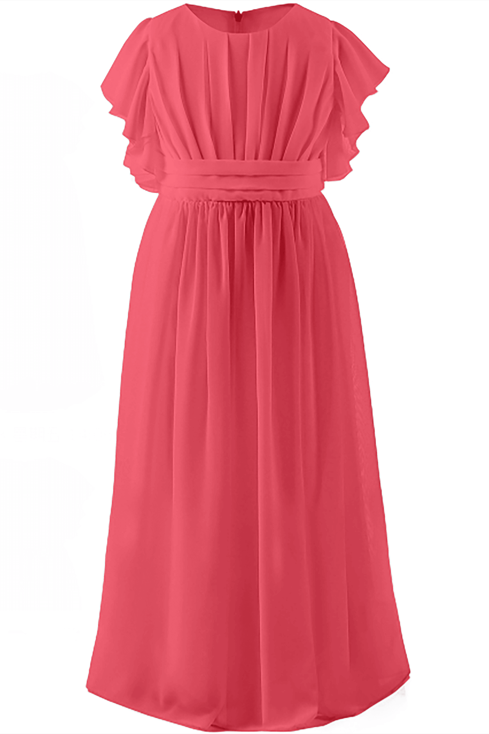 A-Line Floor Length Chiffon Flower Girl Dress CF0296 - COCOMELODY