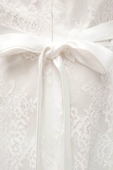 A-Line Floor Length Lace Flower Girl Dress CF0301 - COCOMELODY