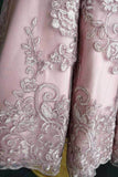 A-Line Ankle Length Taffeta Lace Flower Girl Dress CF0302 - COCOMELODY