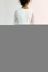 A-Line Floor Length Tulle Lace Flower Girl Dress CF0306 - COCOMELODY