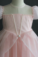 A-Line Knee Length Tulle Lace Flower Girl Dress CF0309 - COCOMELODY