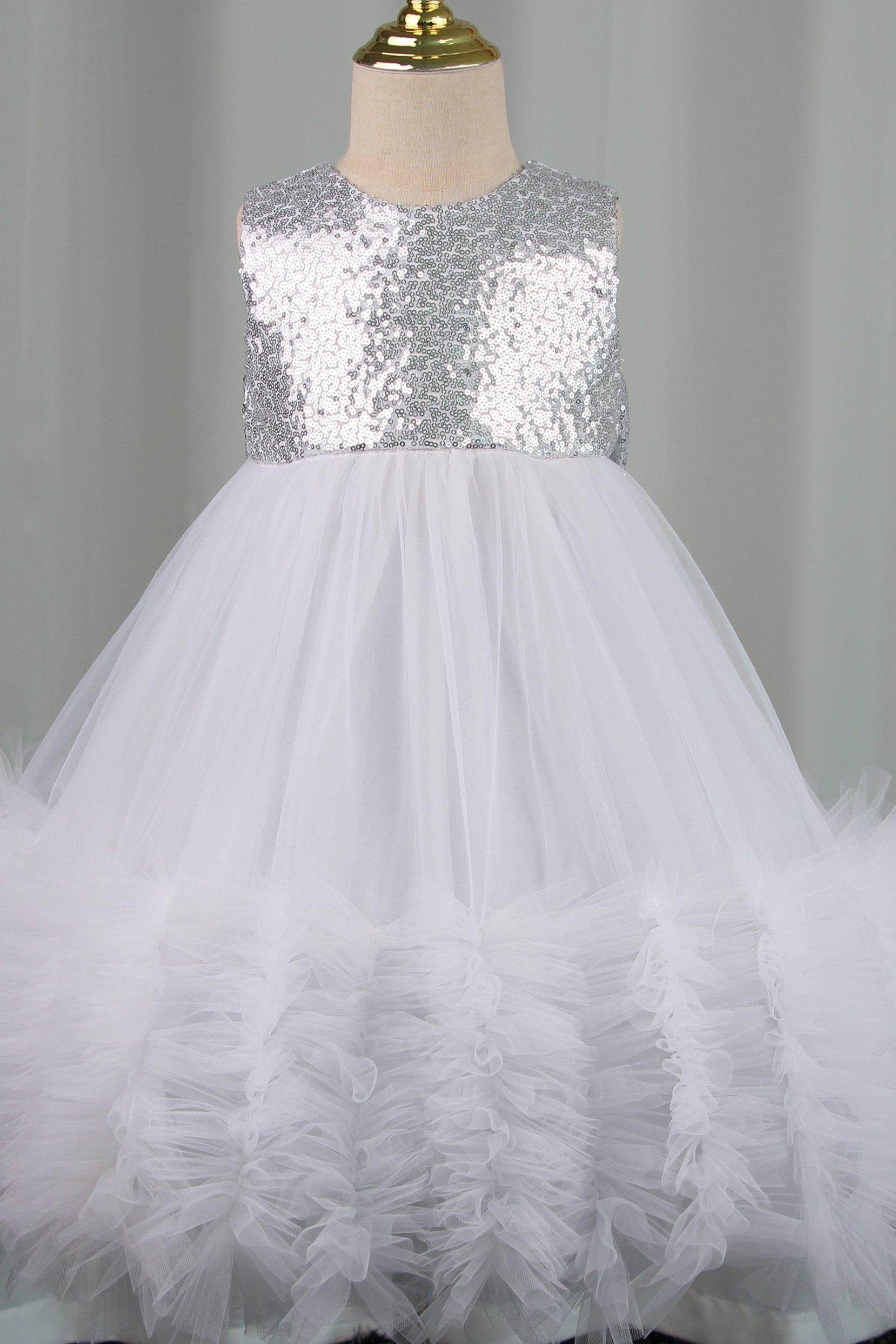A-Line Knee Length Tulle Lace Flower Girl Dress CF0339 - COCOMELODY