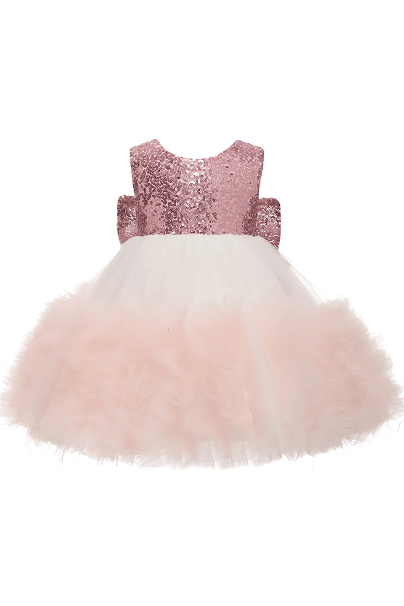 A-Line Knee Length Tulle Lace Flower Girl Dress CF0339 - COCOMELODY