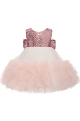 A-Line Knee Length Tulle Lace Flower Girl Dress CF0339 - COCOMELODY