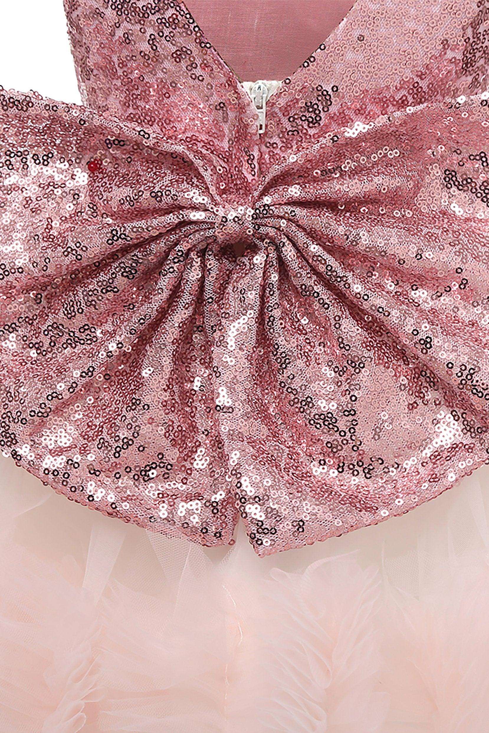 A-Line Knee Length Tulle Lace Flower Girl Dress CF0339 - COCOMELODY
