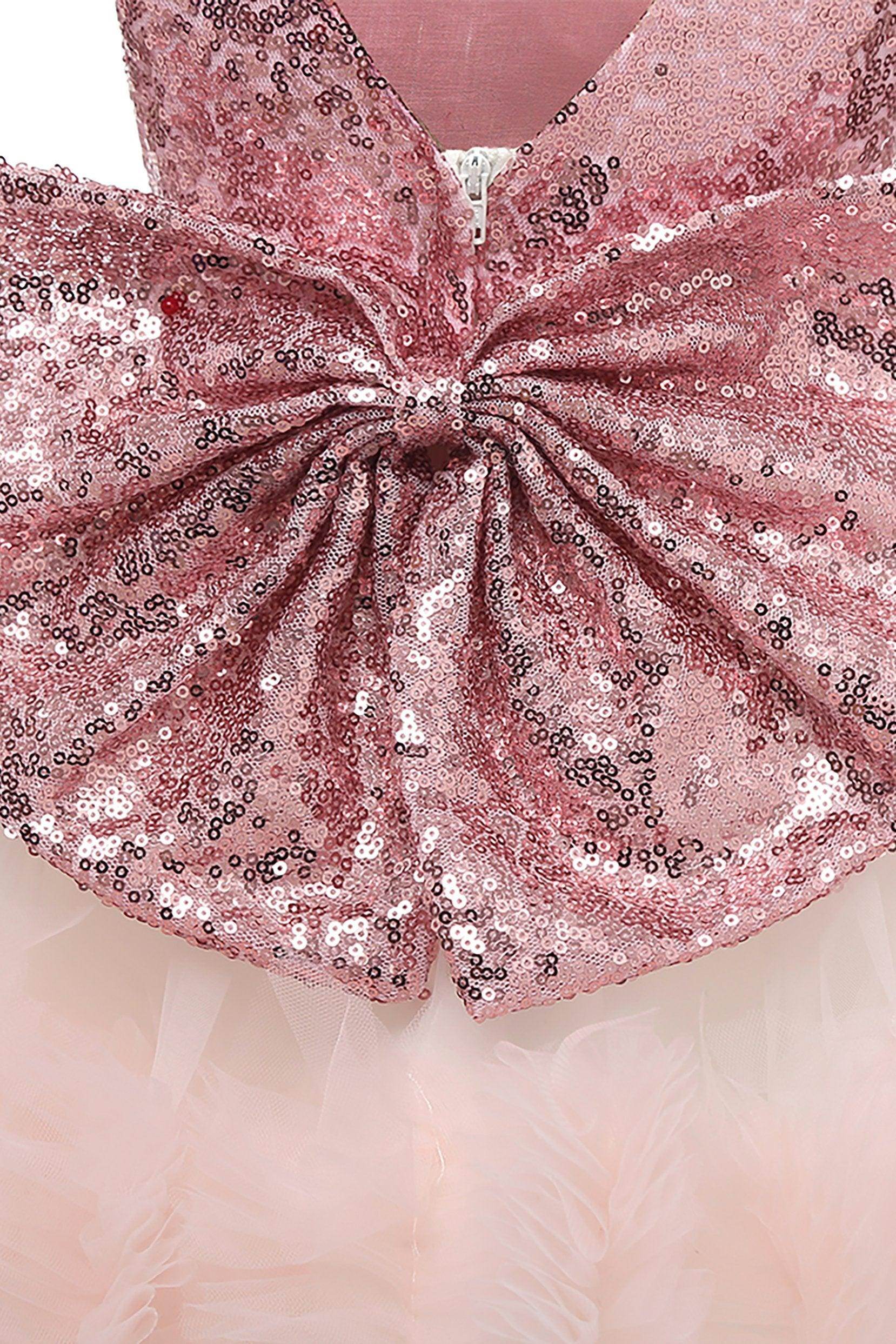 A-Line Knee Length Tulle Lace Flower Girl Dress CF0339 - COCOMELODY