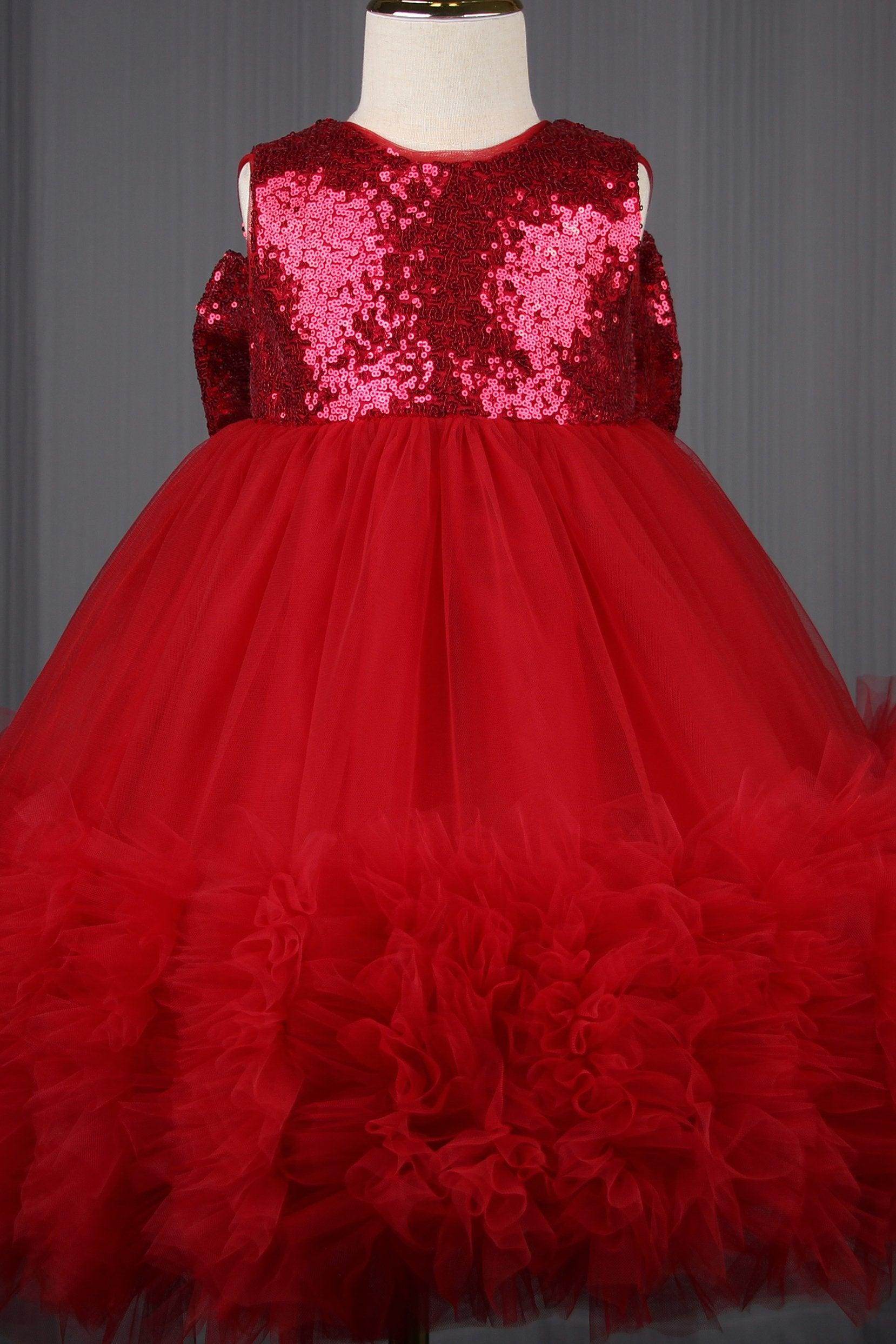 A-Line Knee Length Tulle Lace Flower Girl Dress CF0339 - COCOMELODY