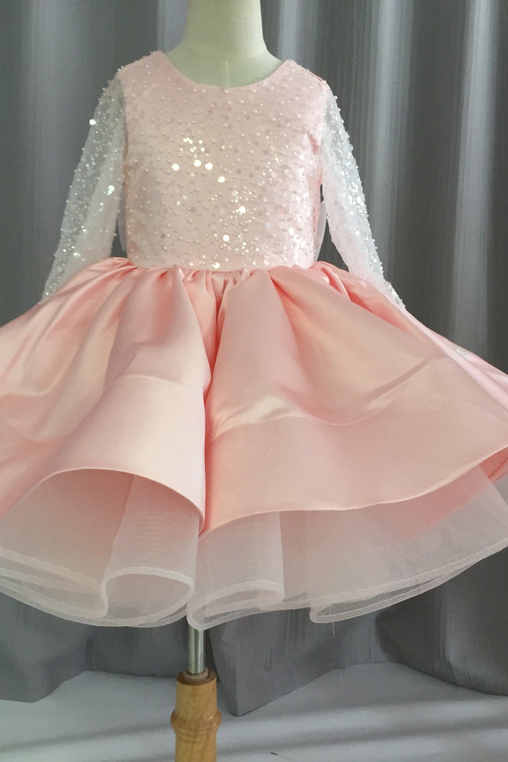 A-Line Knee Length Tulle Lace Flower Girl Dress CF0342 - COCOMELODY