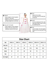 A-Line Midi Dot Print Flower Girl Dress CF0380 - COCOMELODY