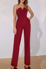 Jumpsuit Floor Length Twisted Silk Fabric Dress CG0175 - COCOMELODY