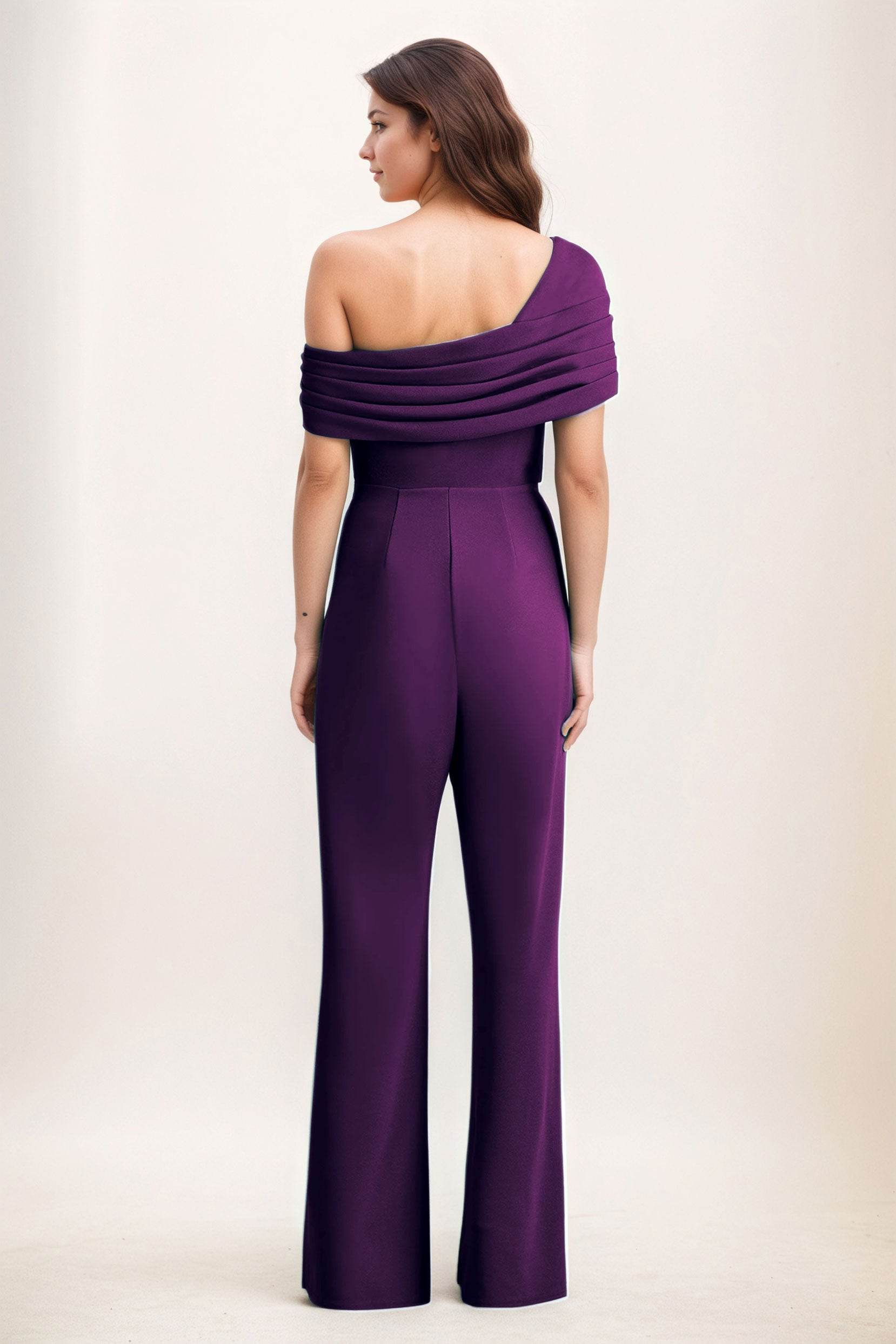 Jumpsuit Maxi Elastic Cloth Wedding Guest Dress CG0276 - COCOMELODY