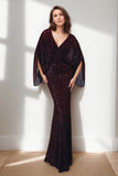 Sheath-Column Maxi Sequined Wedding Guest Dress CG0284 - COCOMELODY