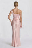 Sheath-Column Floor Length Acetate Satin Wedding Guest Dress CG0302